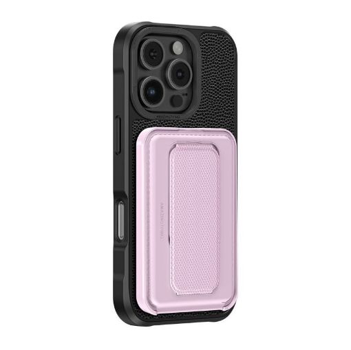 صورة كفر AT Glamour بمغناطيس MagSafe وحامل محفظة – iPhone 16 Pro (6.3 إنش)