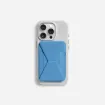 صورة حامل ومحفظة MOFT Snap-On لهاتف iPhone – لون Faded Jeans (MOVAS)